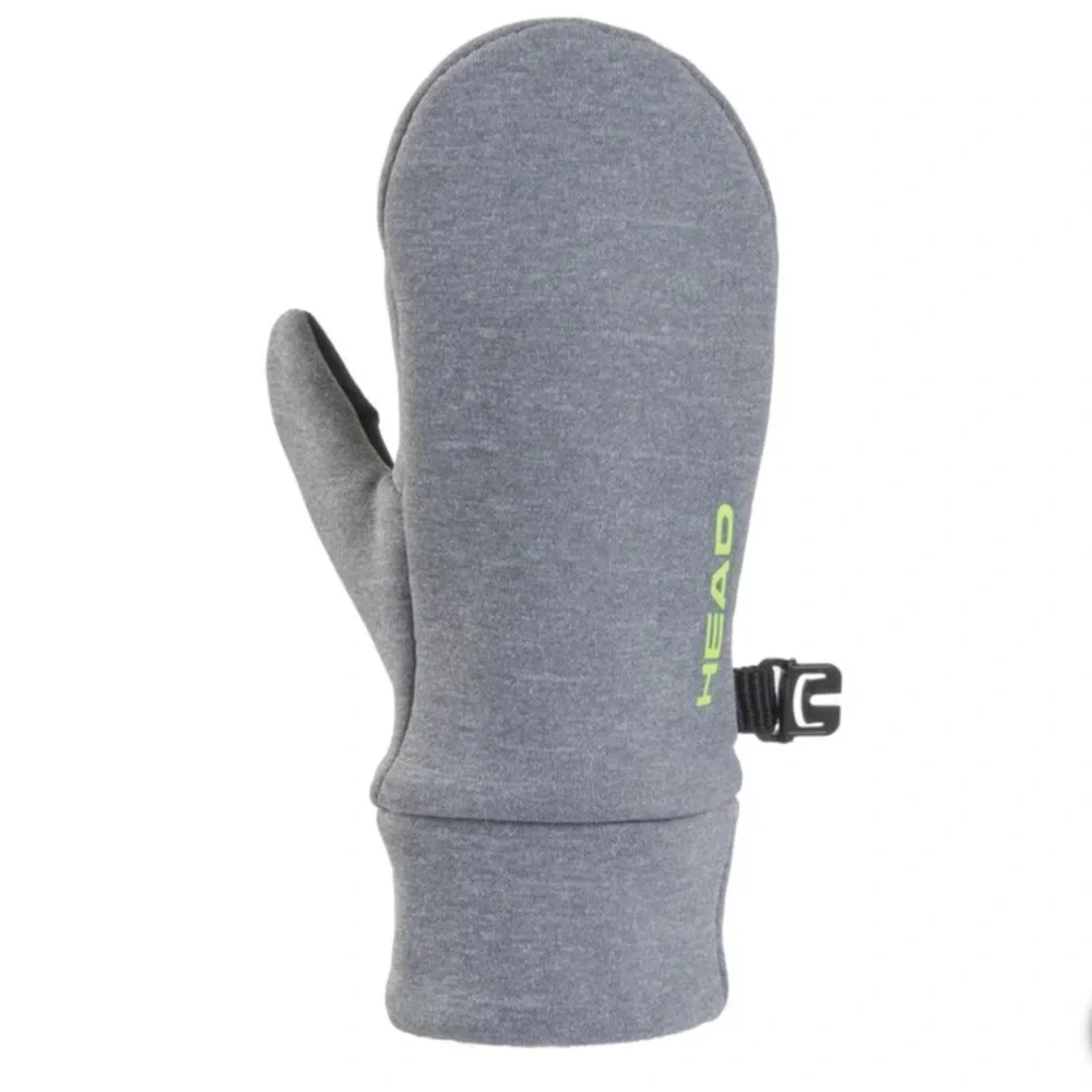 HEAD Kids’ Touchscreen Mittens - Black and Gray Mittens with Neon Highlights